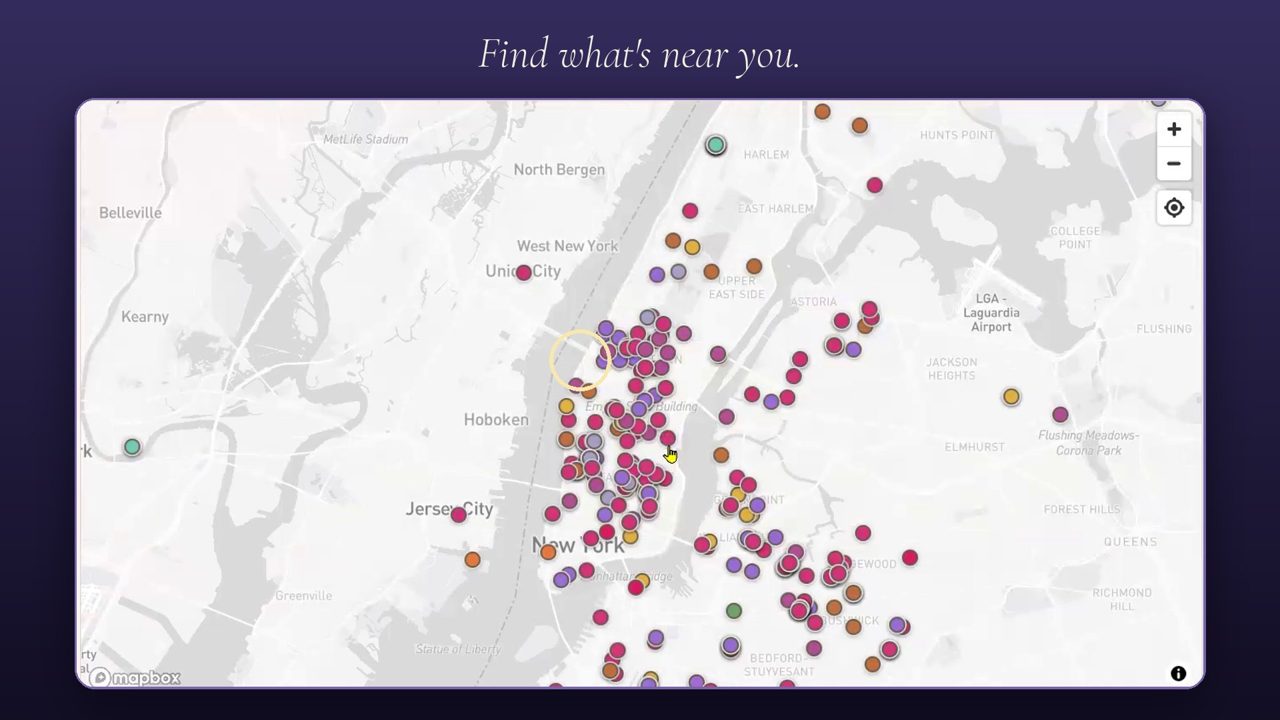The interactive map: zoom into one point, as she asked on the call.